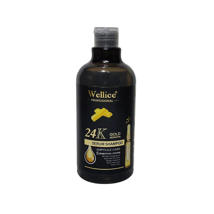 Welice 24K Gold Keratin Serum Shampoo - 500ml - Buy Online in Pakistan at Cosmia.pk