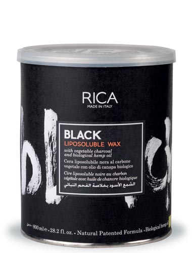 Rica Black Charcoal Liposoluble Wax 800g - Buy Online in Pakistan at Cosmia.pk