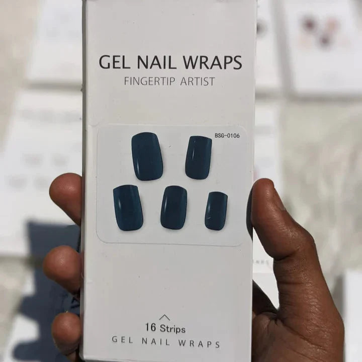 Multi Color Gel Nail Wraps With UV light (16 nail strips) - Buy Online in Pakistan at Cosmia.pk