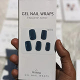 Multi Color Gel Nail Wraps With UV light (16 nail strips) - Buy Online in Pakistan at Cosmia.pk