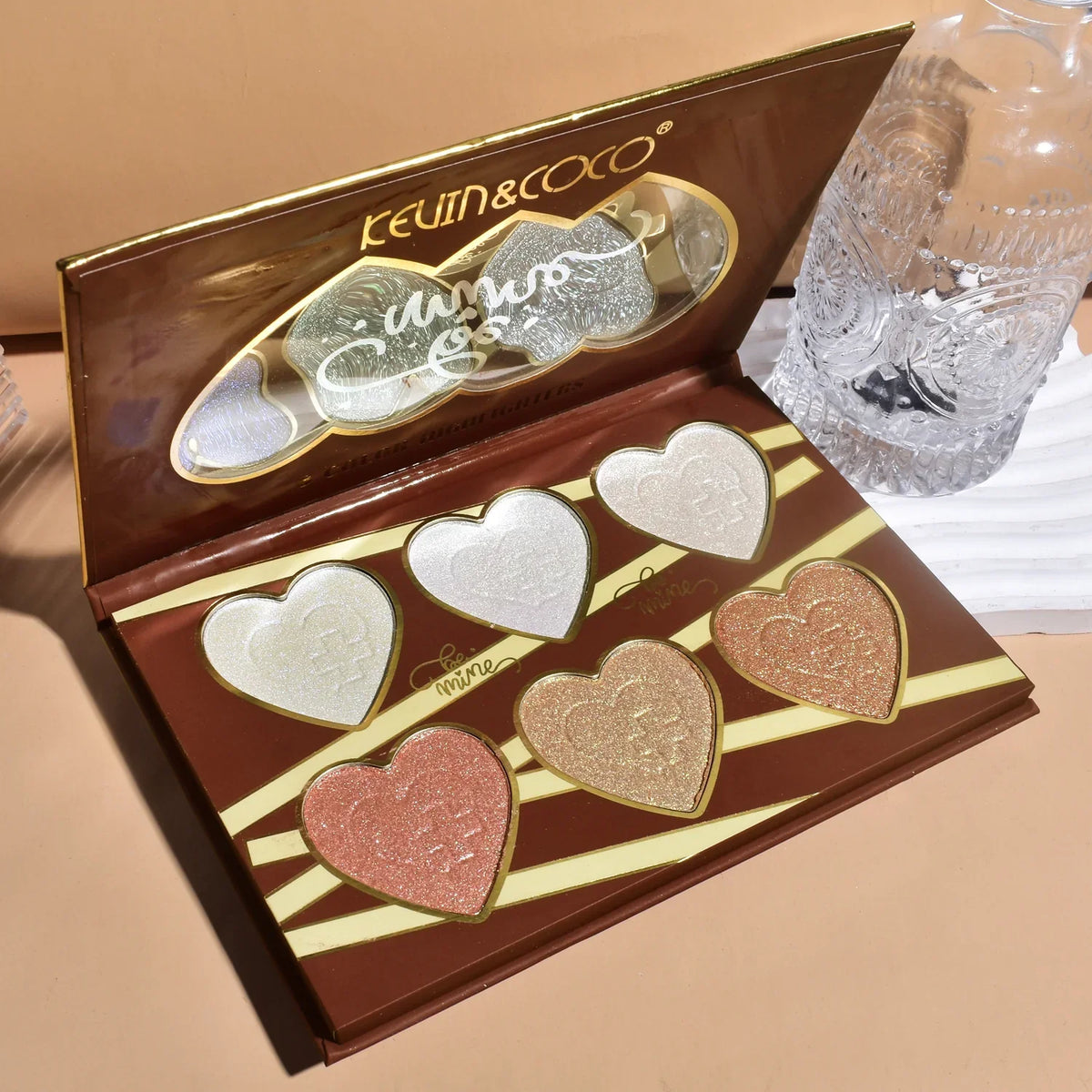 Kevin & Coco Be Mine 6-Color Highlighter Palette - Buy Online in Pakistan at Cosmia.pk