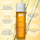 HER Beauty bright bae Daily Wakeup Radiance Tonic 120ml / 4.05 fl.oz. - Buy Online in Pakistan at Cosmia.pk