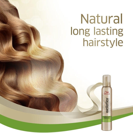 Wella Wellaflex Flexible Ultra Strong Hold Mousse - Buy Online in Pakistan at Cosmia.pk