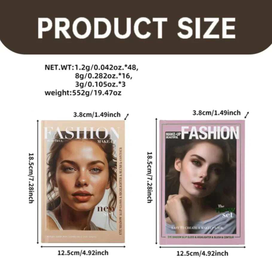URATM Beauty Fashion Makeup Beautiful Eyeshadow Lip Gloss Highlighter - Buy Online in Pakistan at Cosmia.pk