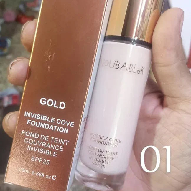 NoubaBlak Gold Invisible Cover Foundation SPF 25 – 20ml - Buy Online in Pakistan at Cosmia.pk