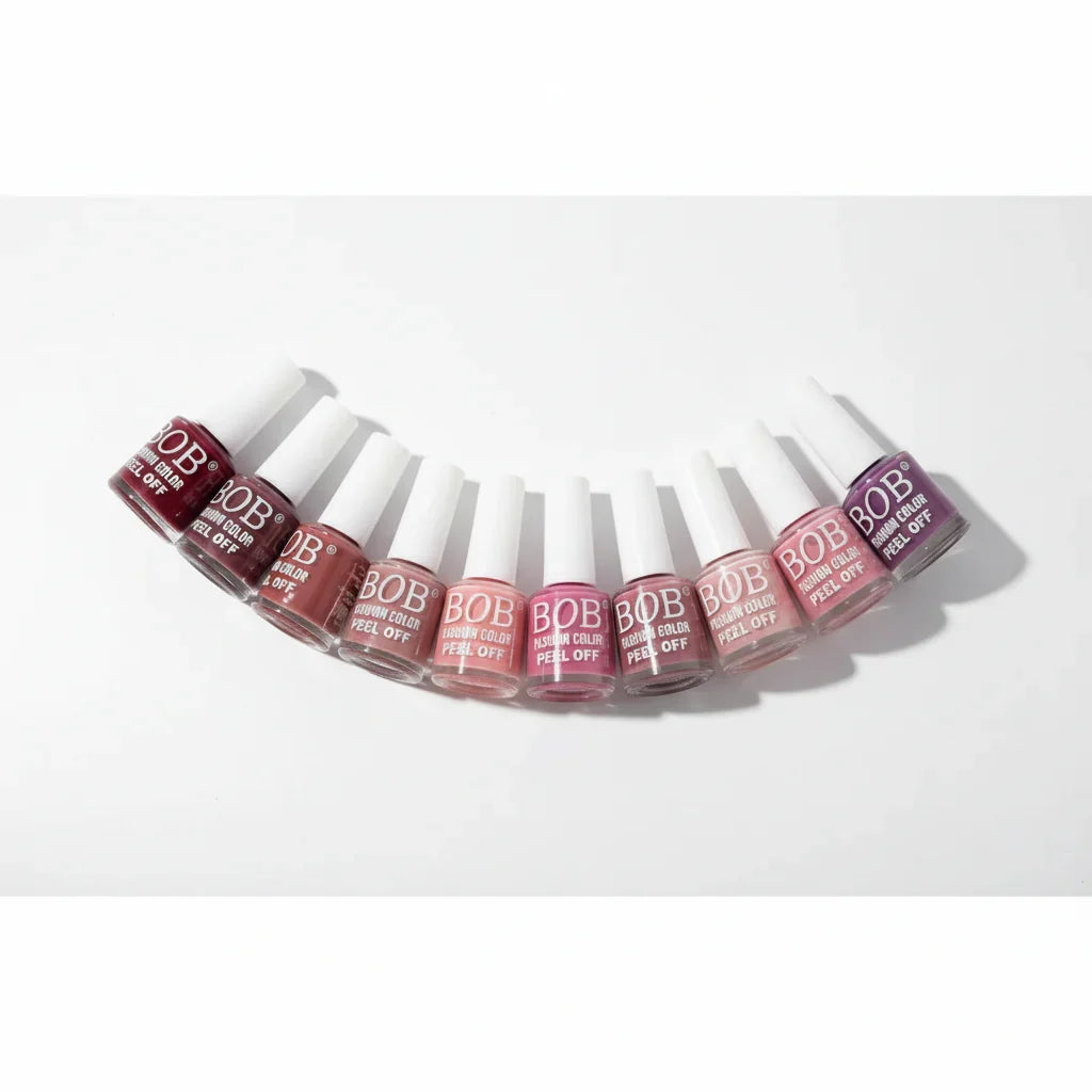 Bob Fashion Color Peel off - Pack of 12 - Buy Online in Pakistan at Cosmia.pk