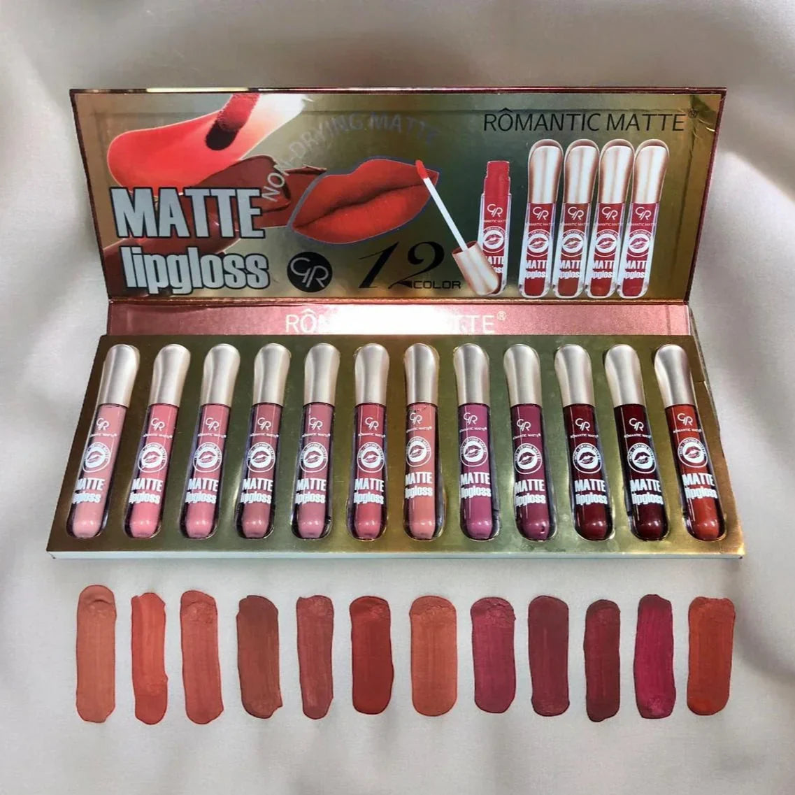 ROMANTIC MATTE Lip Gloss – Long-Lasting Velvet Finish - Buy Online in Pakistan at Cosmia.pk