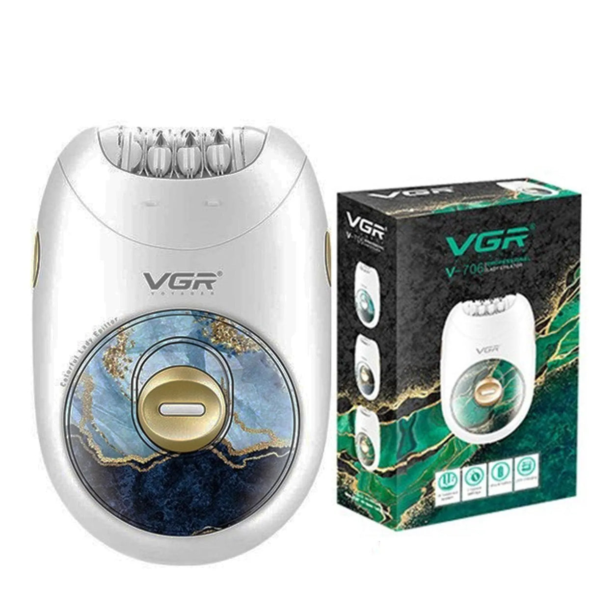 VGR V-706 Cordless Professional Women Epilator with 18 Tweezers - Buy Online in Pakistan at Cosmia.pk