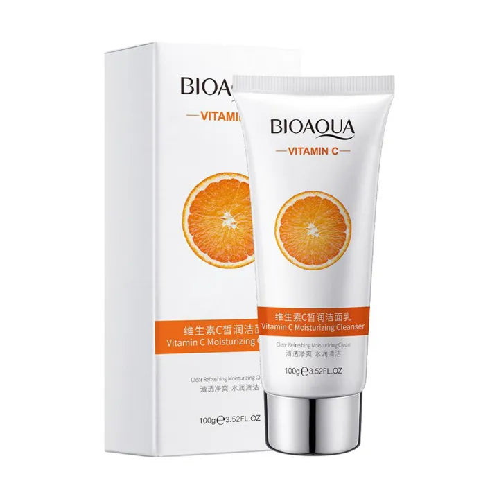 Bioaqua Vitamin C Clear Refershing Moisturizing Cleanser - 100g - Buy Online in Pakistan at Cosmia.pk