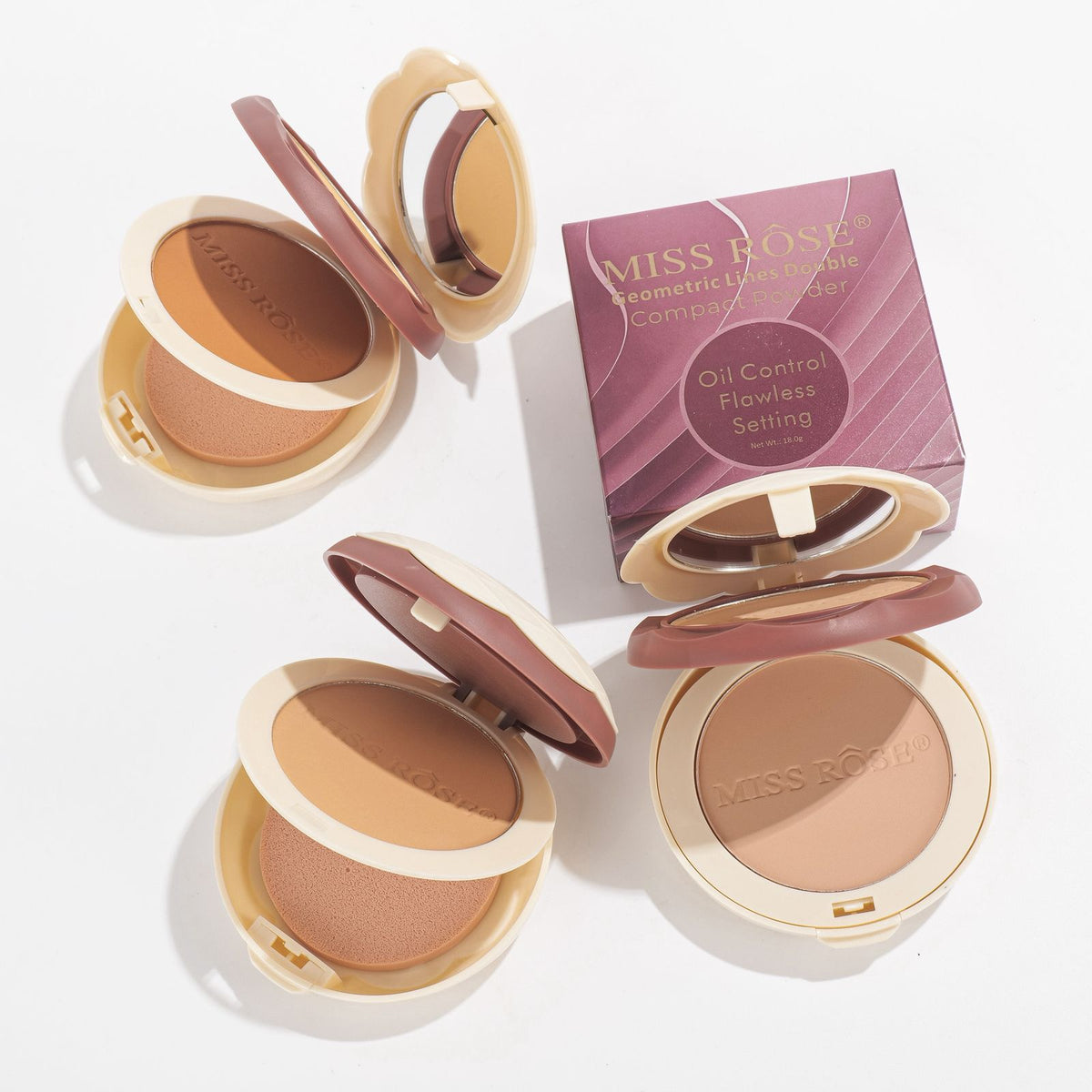 Miss Rose Oil Control Flawless Setting Compact Powder - Buy Online in Pakistan at Cosmia.pk