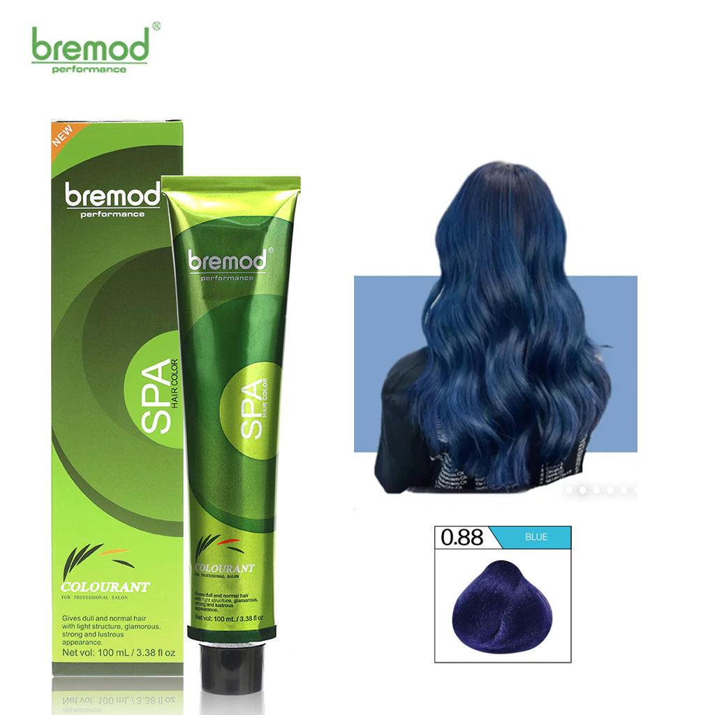 Bremod Hair Color Tube+Developer - 100ml - 0.88 Blue