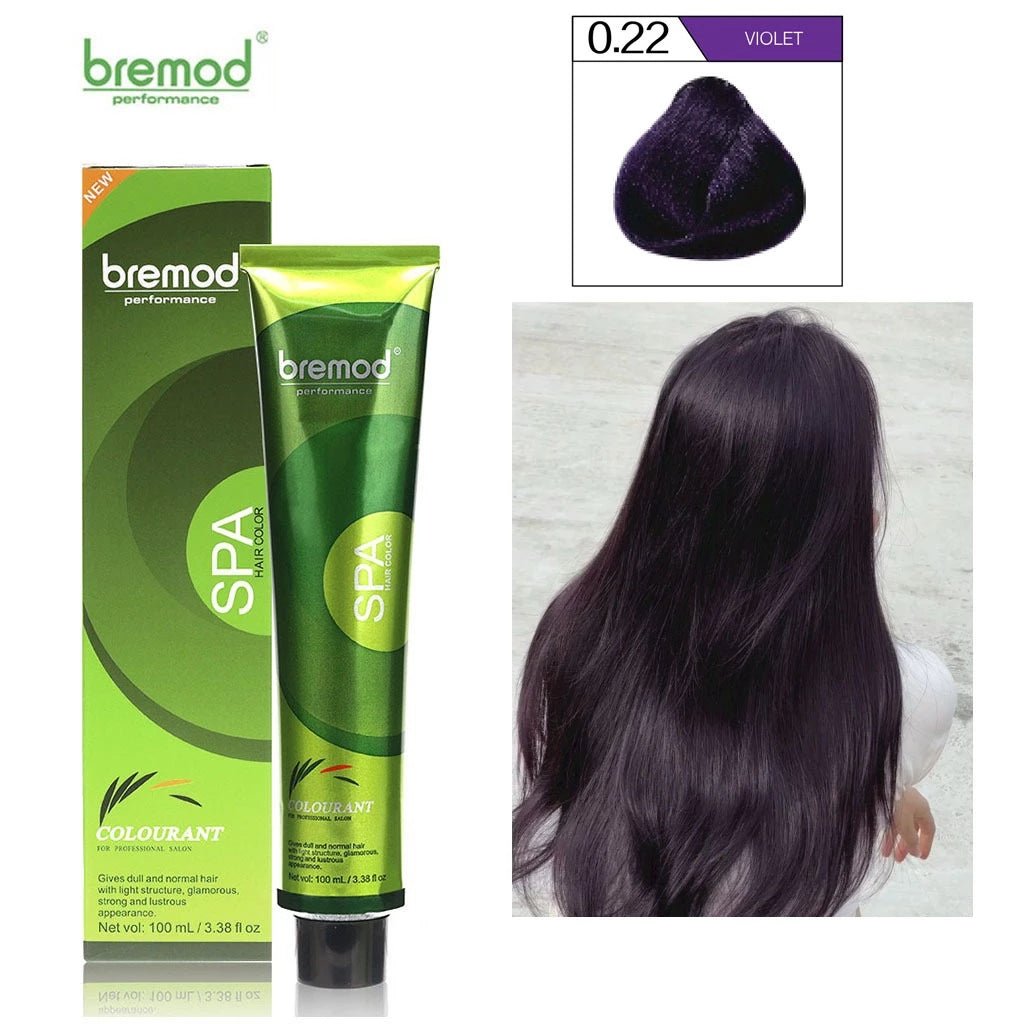 Bremod Hair Color Tube+Developer - 100ml - 0.22 Violet