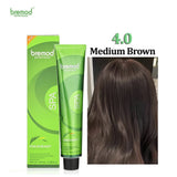 Bremod Hair Color Tube+Developer - 100ml - 4.0 Medium Brown