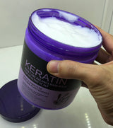 Keratin Lavender hair mask 1000ml purple jar - variant Lavender Orignal 1000ml