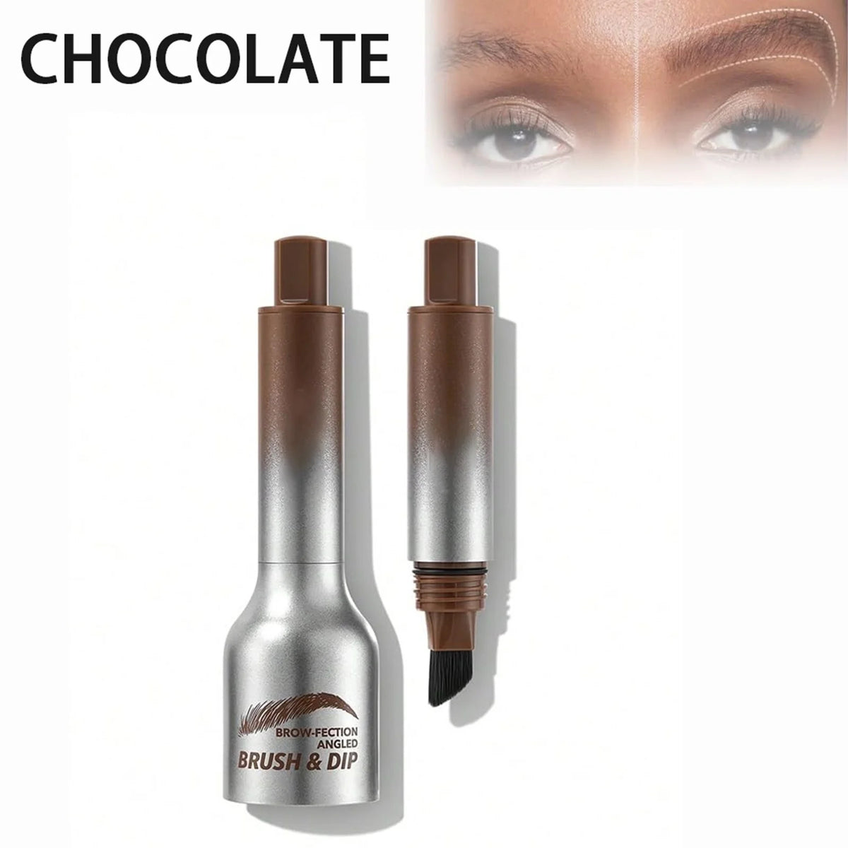 Huda Moji brow brush chocolate shade - variant Chocolate