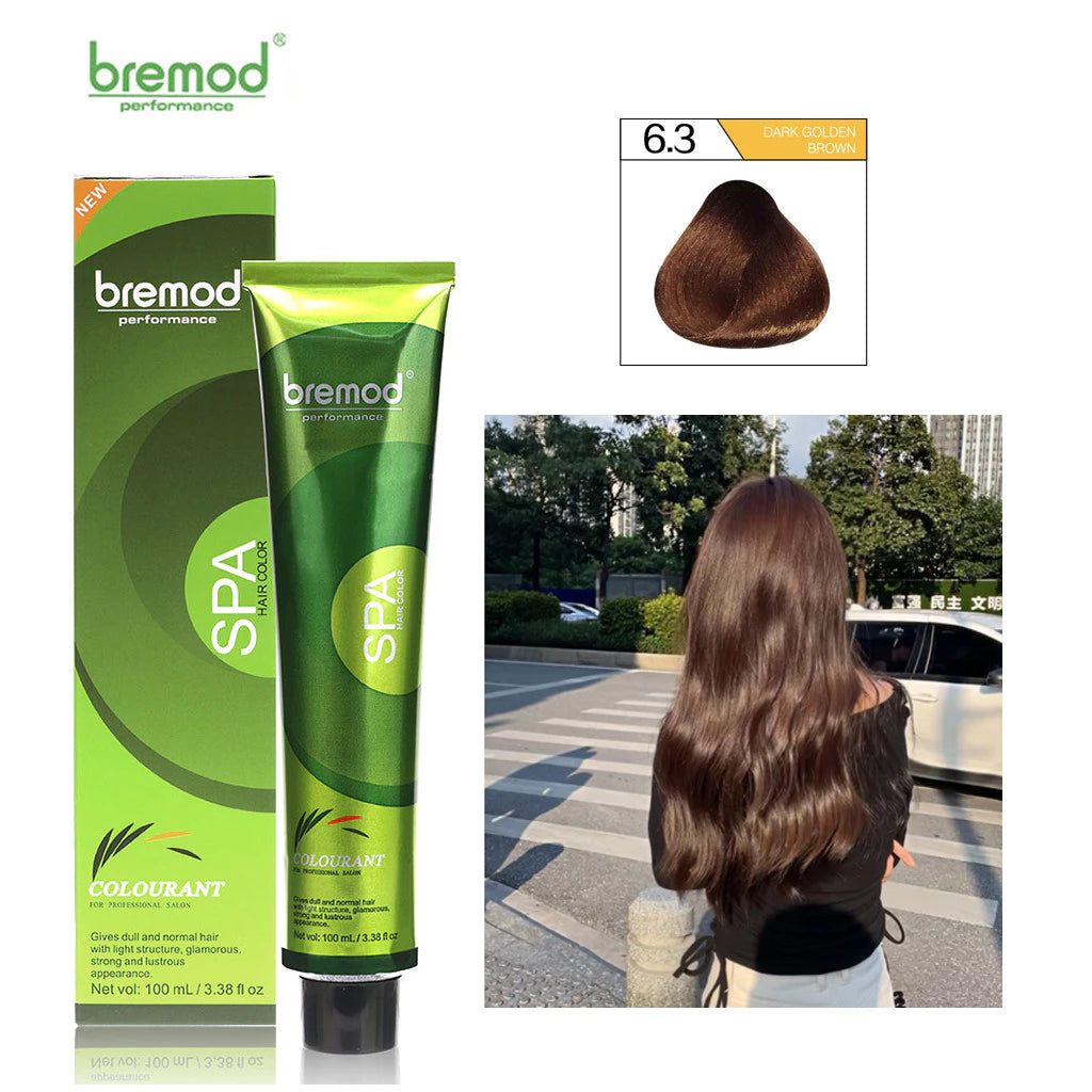 Bremod Hair Color Tube+Developer - 100ml - 6.3 Dark Gold Blond