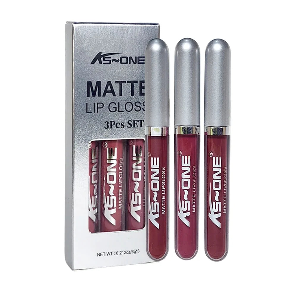 KS-ONE matte lipgloss 3-piece Set A - variant Set A