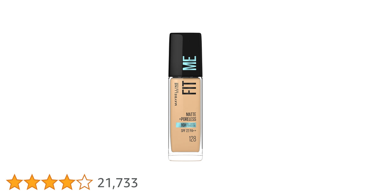 Maybelline Fit Me Matte Poreless Foundation SPF 22 - 128 Warm Nude