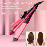Nova 2 In 1 Professional Hair Curler & Hair Straightener - Buy Online in Pakistan at Cosmia.pk