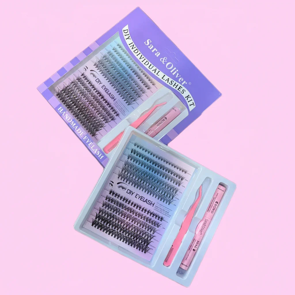 Sara & Oliver DIY Individual Lashes Kit - 120 Clusters - Buy Online in Pakistan at Cosmia.pk