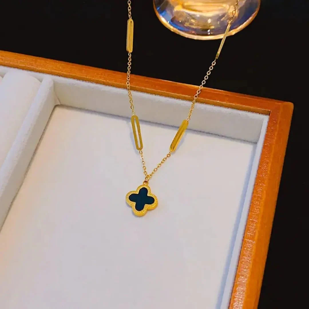 Stainless Steel Clover Double Side Chain Locket – Each - Buy Online in Pakistan at Cosmia.pk