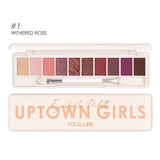 10 Colors Focallure Uptown Girls Eyeshadow Palette - Buy Online in Pakistan at Cosmia.pk