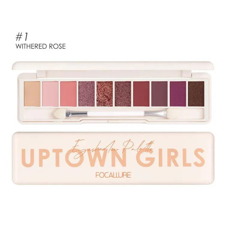 10 Colors Focallure Uptown Girls Eyeshadow Palette - Buy Online in Pakistan at Cosmia.pk