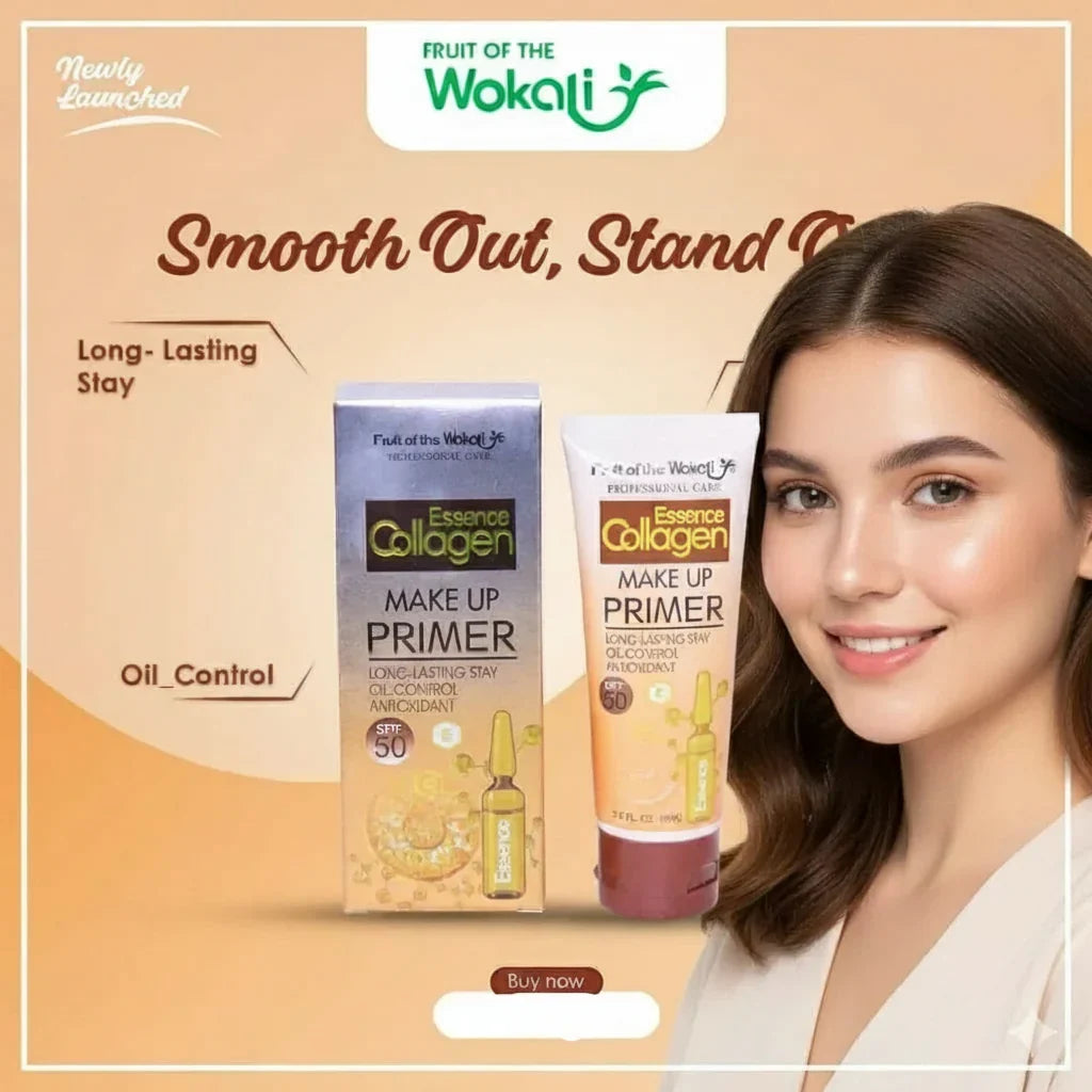 Fruit of the Wokali Essence Collagen Makeup Primer - 80ml - Buy Online in Pakistan at Cosmia.pk