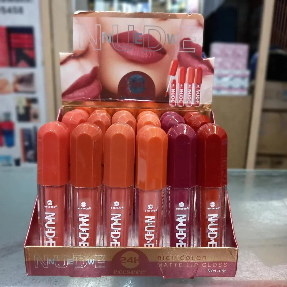 6 Pcs Nude New Color Matte Lip Gloss - Buy Online in Pakistan at Cosmia.pk