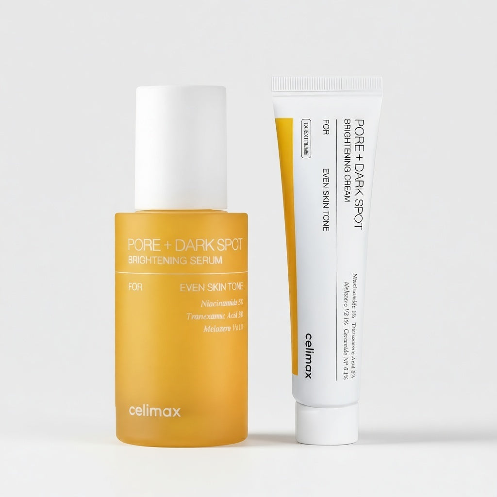 Celimax Dark Spot 2-in-1 Deal - Pore + Dark Spot Brightening Serum and Brightening Cream