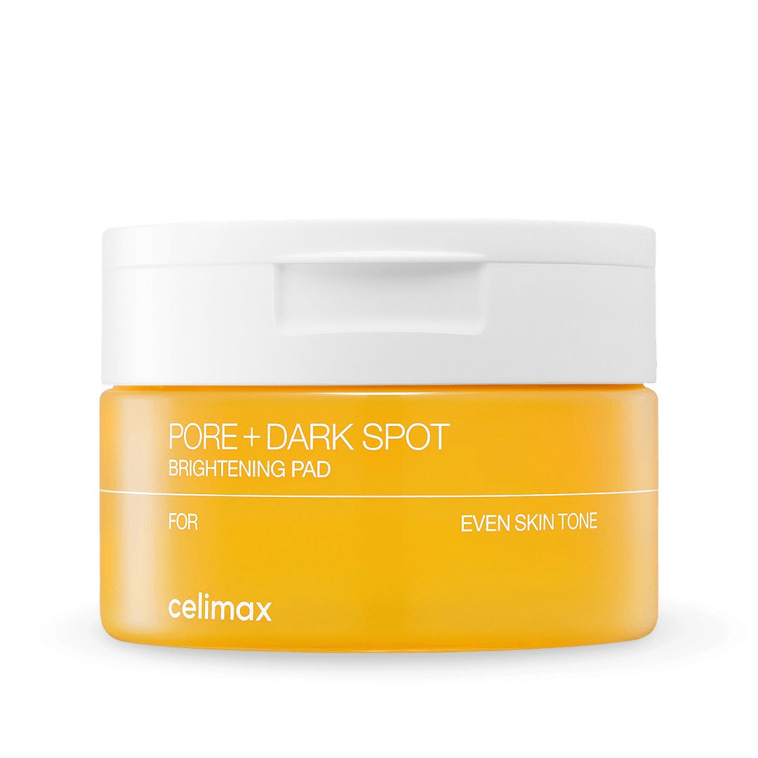 Celimax Pore + Dark Spot Brightening Pad studio packshot for even skin tone