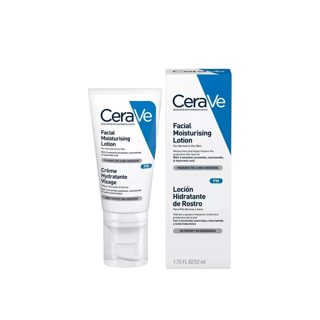 CeraVe PM Facial Moisturising Lotion 52ml - Image 2