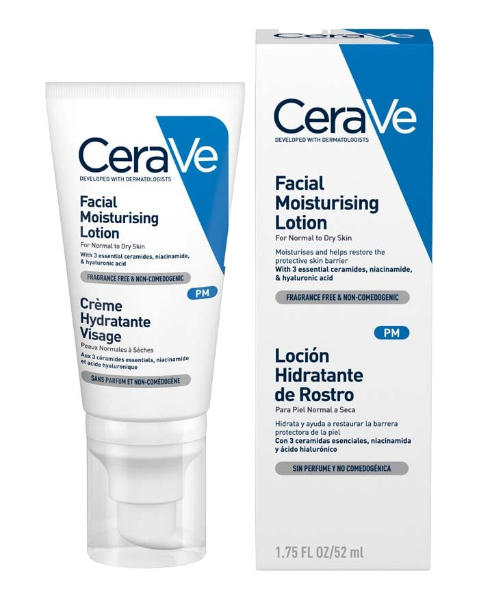 CeraVe PM Facial Moisturising Lotion 52ml - Image 4