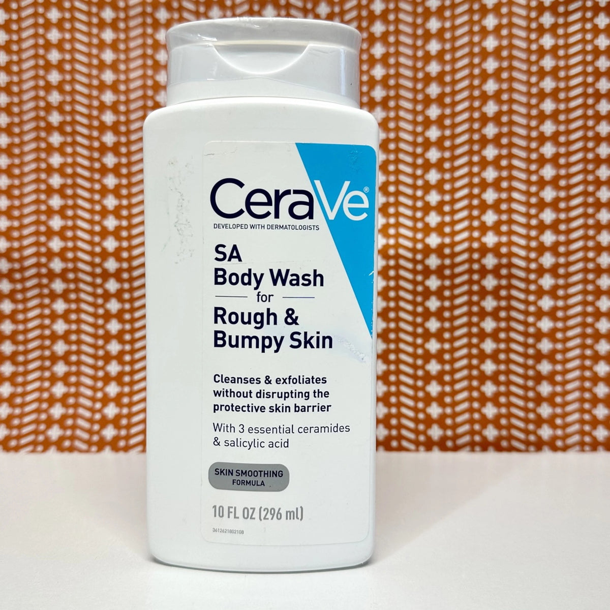 CeraVe SA Body Wash for Rough and Bumpy Skin 296ml - official product bottle
