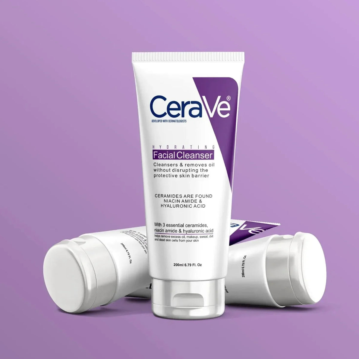Cerave Hydrating Facial Cleanser 200ml - Buy Online in Pakistan at Cosmia.pk