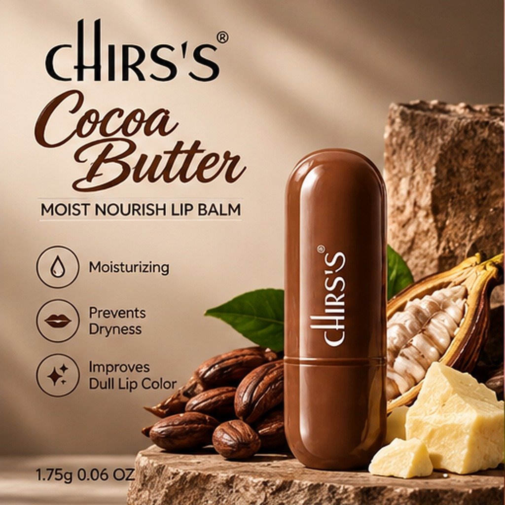 CHIRS'S Moist Nourish Lip Balm Cocoa Butter - Buy Online in Pakistan at Cosmia.pk