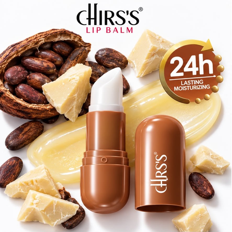 CHIRS'S Moist Nourish Lip Balm Cocoa Butter open tube 24h moisturizing - Buy Online in Pakistan at Cosmia.pk