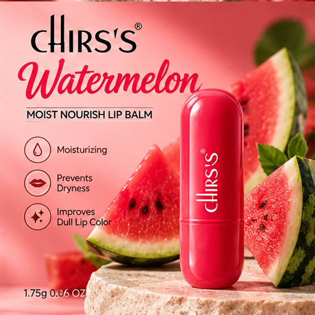 CHIRS'S Moist Nourish Lip Balm Watermelon - Buy Online in Pakistan at Cosmia.pk