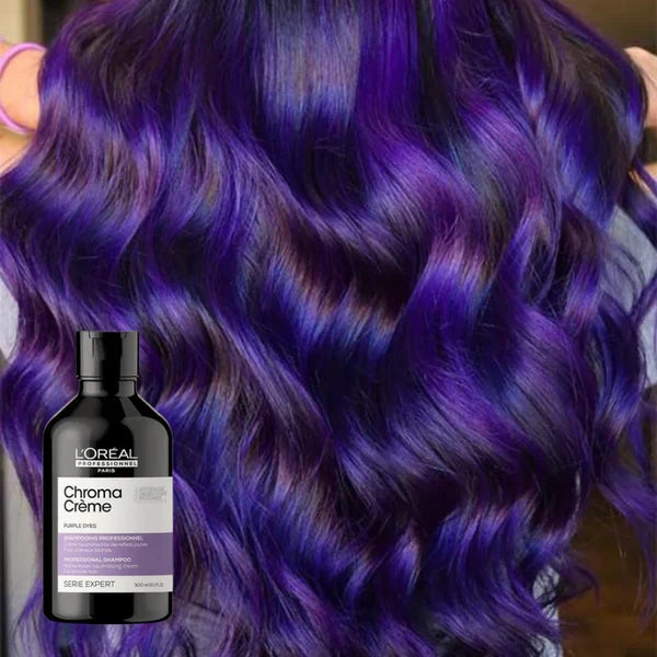 L'Oreal Professional Paris Chroma Creme Purple Dyes Shampoo 300ml - Buy Online in Pakistan at Cosmia.pk