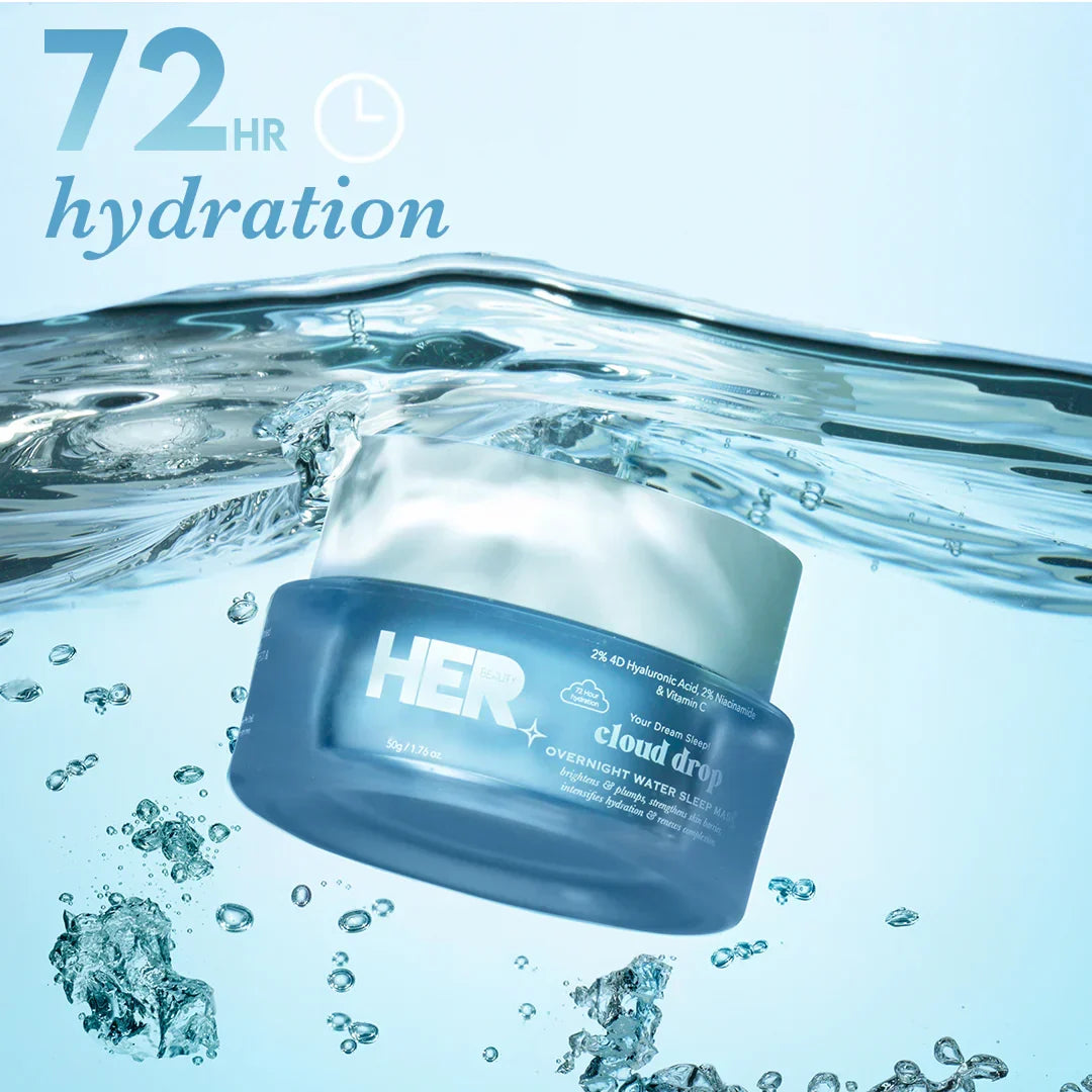 HER Beauty cloud drop Overnight Water Sleep Mask (72hr Hydration) 50ml - Buy Online in Pakistan at Cosmia.pk