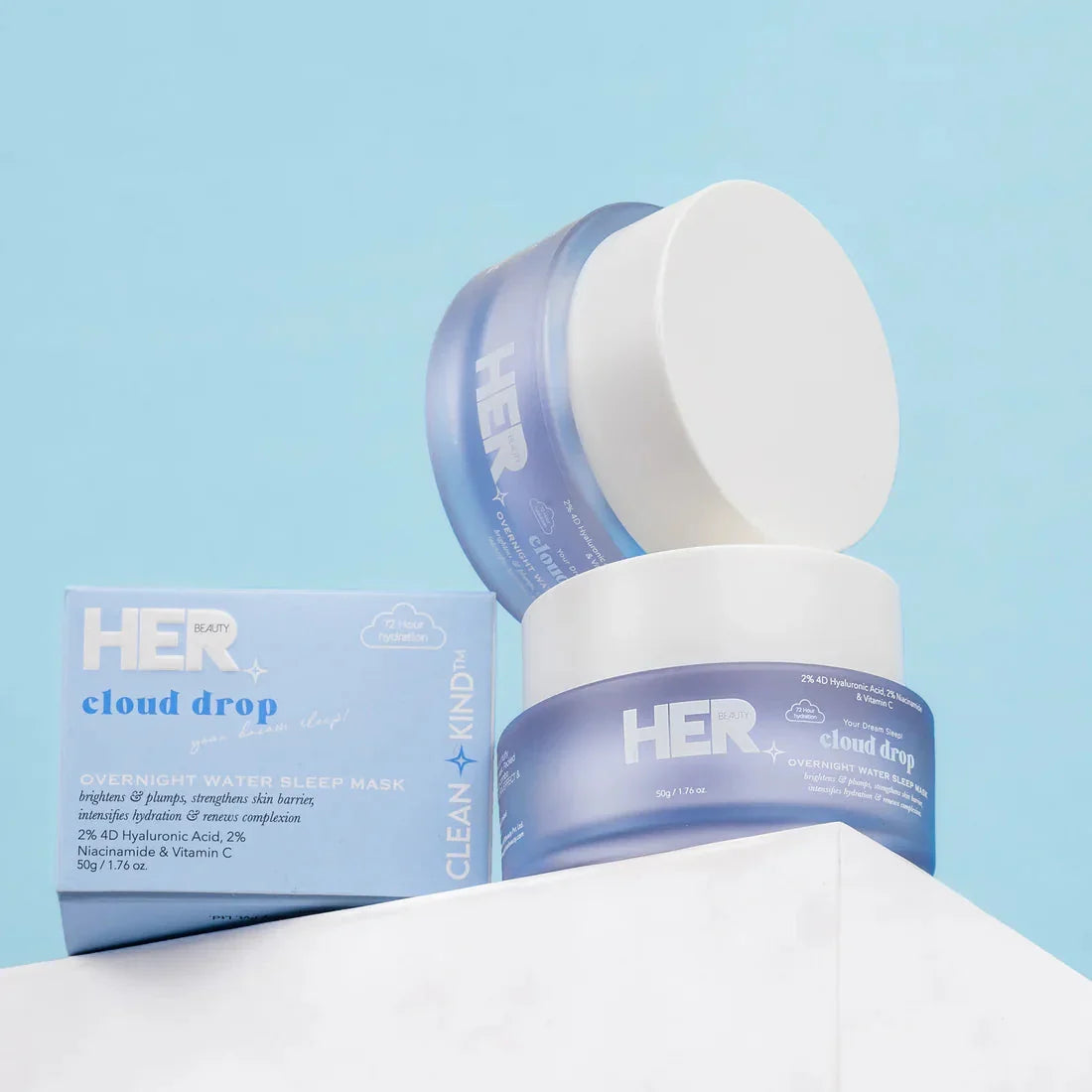 HER Beauty cloud drop Overnight Water Sleep Mask (72hr Hydration) 50ml - Buy Online in Pakistan at Cosmia.pk