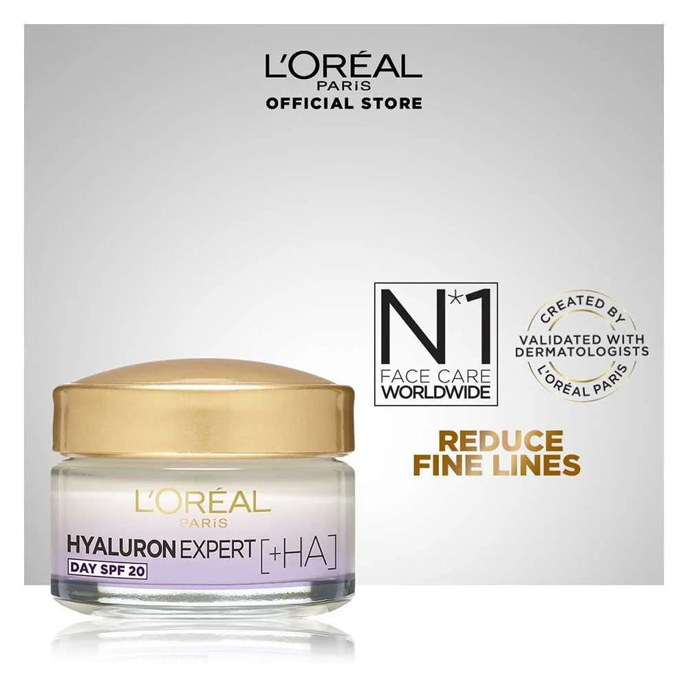 L'Oreal Paris Hyaluron Expert Replumping Moisturizing Care Day Cream, SPF 20, 50ml - Buy Online in Pakistan at Cosmia.pk