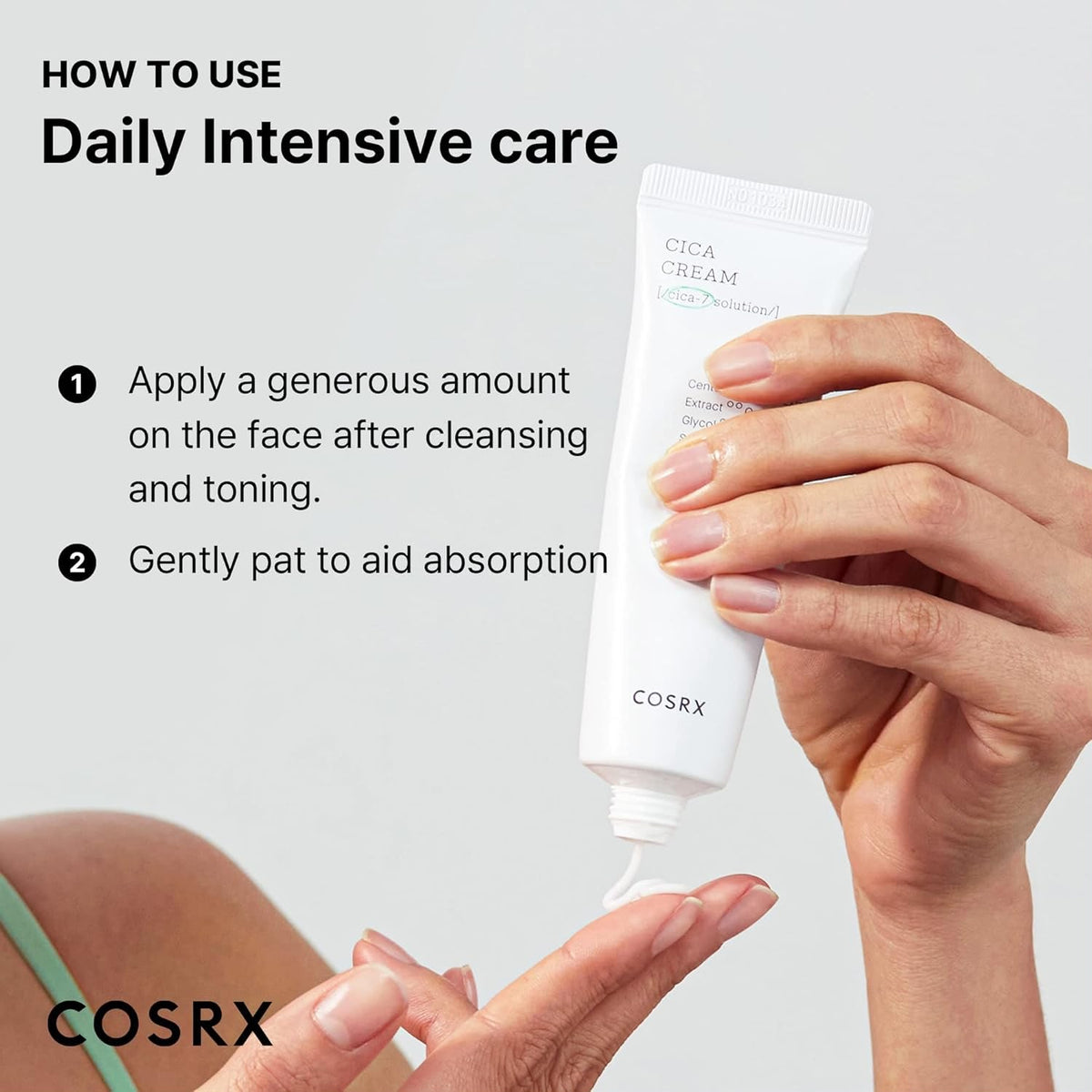 COSRX Pure Fit Cica Cream 50ml - Buy Online in Pakistan at Cosmia.pk - how to use daily intensive care