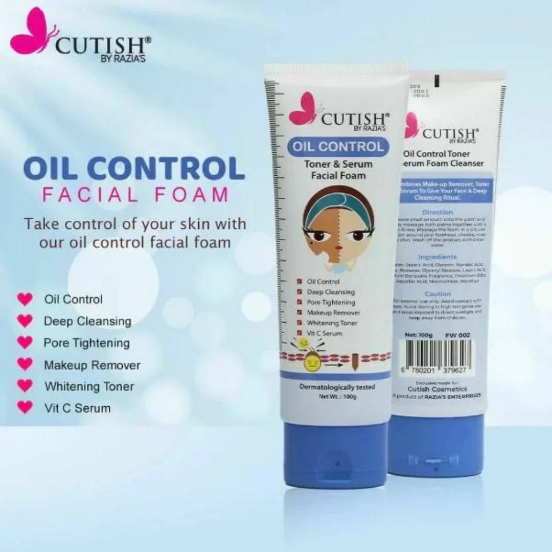 Cutish Oil Control Face Wash 100GM - Buy Online in Pakistan at Cosmia.pk