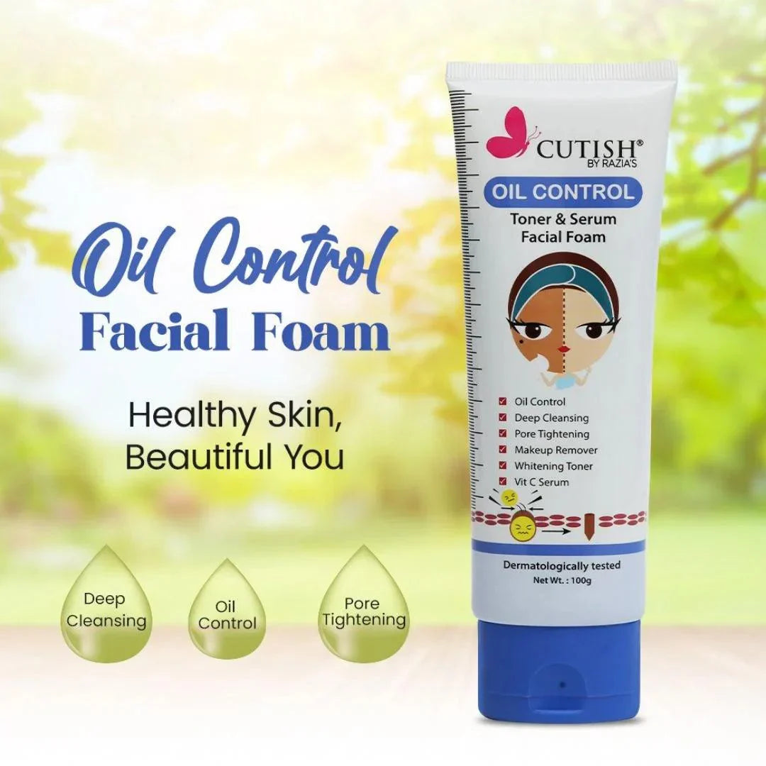 Cutish Oil Control Face Wash 100GM - Buy Online in Pakistan at Cosmia.pk