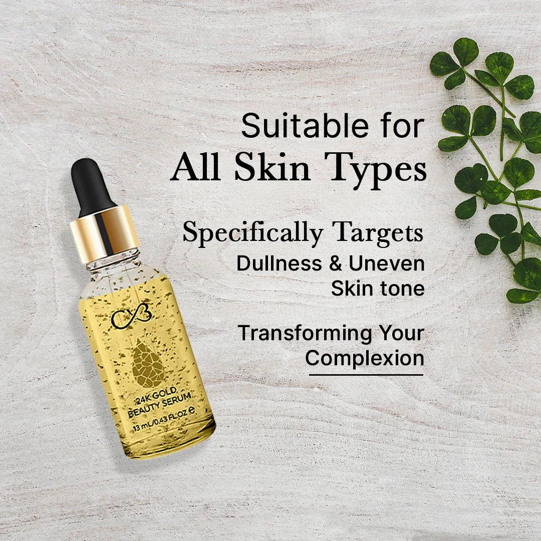 CVB 24k Gold Beauty Serum - 13ml - Buy Online in Pakistan at Cosmia.pk