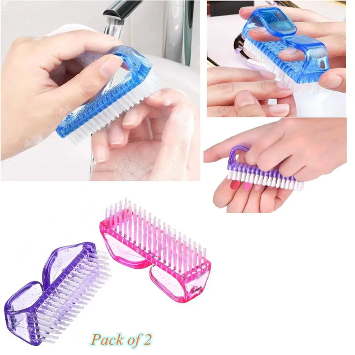 Fingers Nails Cleaning Scrubbing Brush Pack of 2 - Buy Online in Pakistan at Cosmia.pk