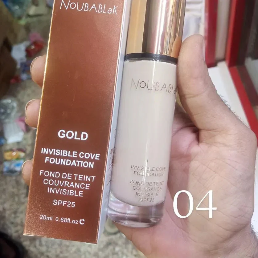 NoubaBlak Gold Invisible Cover Foundation SPF 25 – 20ml - Buy Online in Pakistan at Cosmia.pk