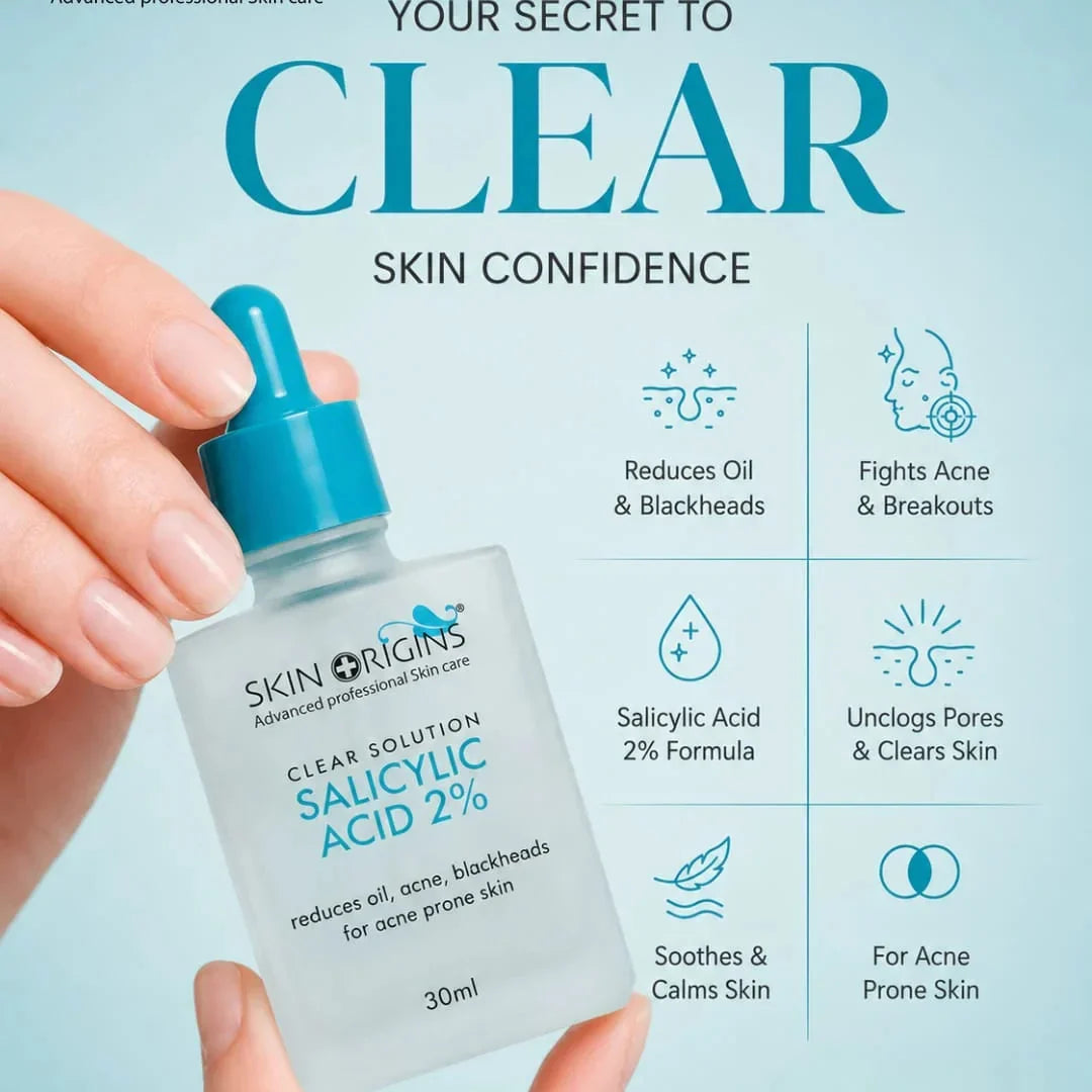Skin Origins Clear Solution Salicylic Acid 2% Serum-30ml - Buy Online in Pakistan at Cosmia.pk