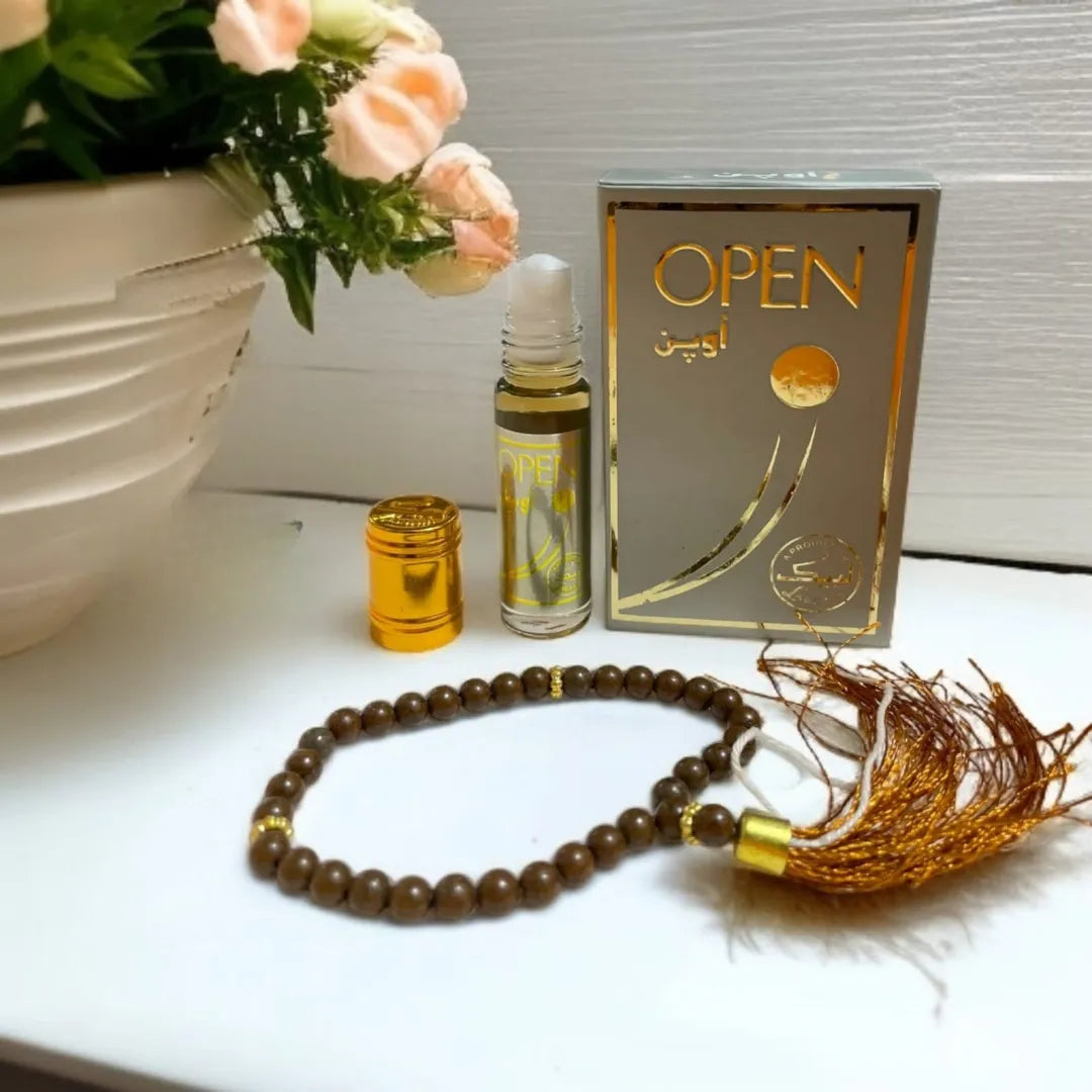 Open Attar With Tasbeeh Alcohol-Free Fragrance - 6ml - Buy Online in Pakistan at Cosmia.pk